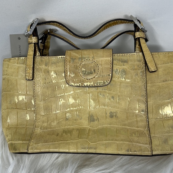 Adrienne Vittadini Croc embossed Mini Purse Magnetic Closure - Picture 1 of 10